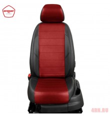 Чехлы на сиденья АвтоЛидер для Toyota RAV4 (2000-2005) (CA20) черно-красный  Артикул TA27-1002-EC06